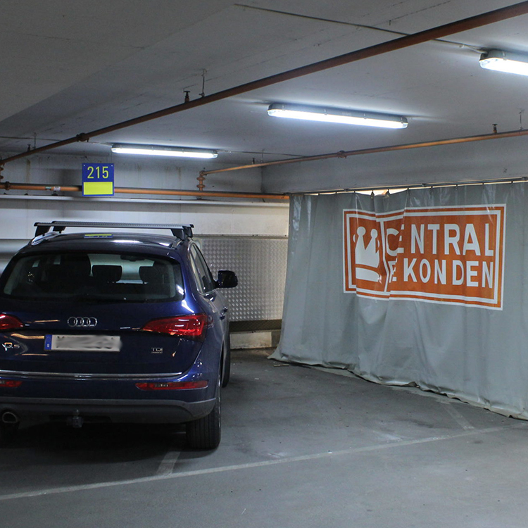 tubu led batten light application for car parking