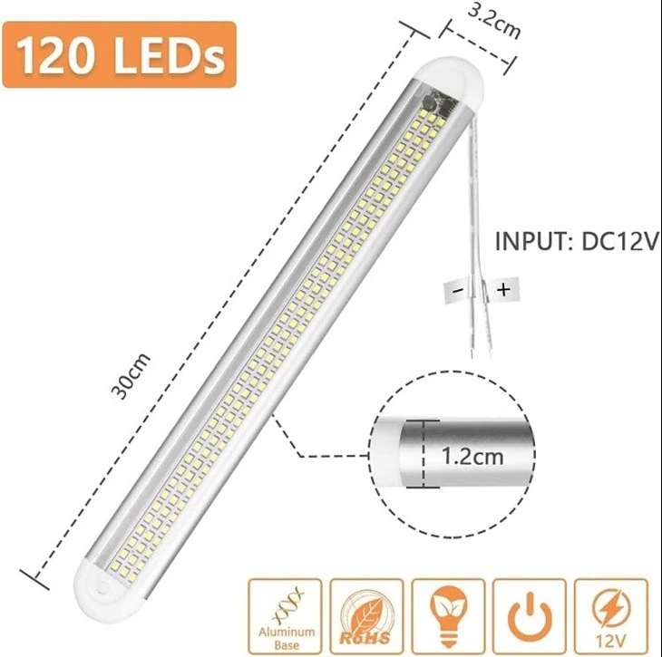 12v led lights for campervan detail