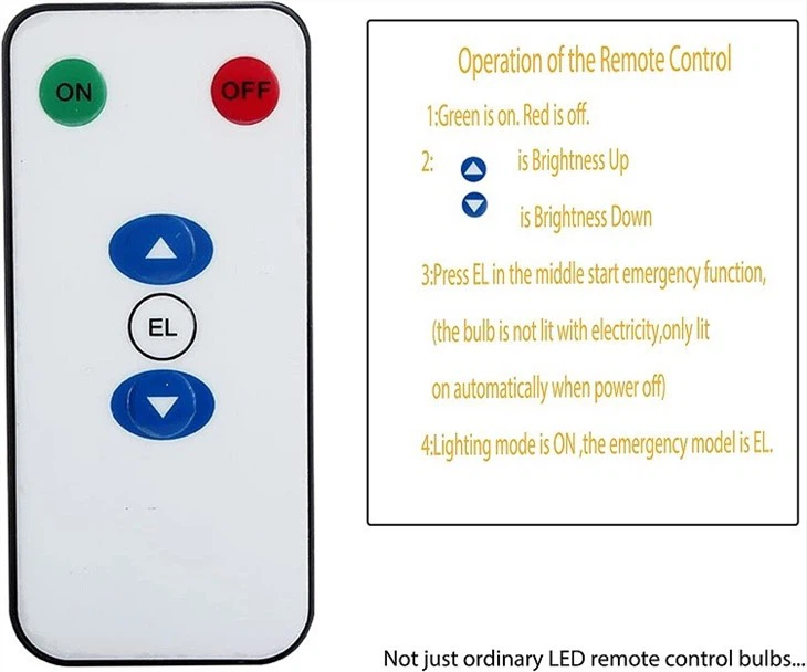 remote battery light bulb remote