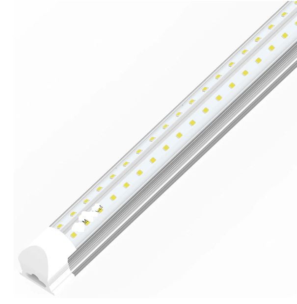 T8 4ft V formos Led Tube 30w Integruotas 6500k skaidrus