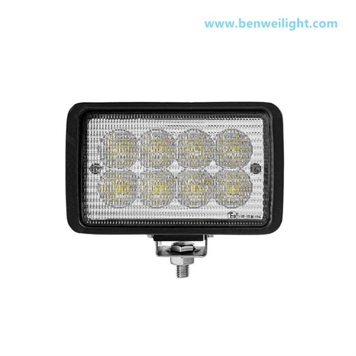 40 W LED prožektorius, 6 colių stačiakampis, lietinis aliuminis, traktoriaus priekinis žibintas