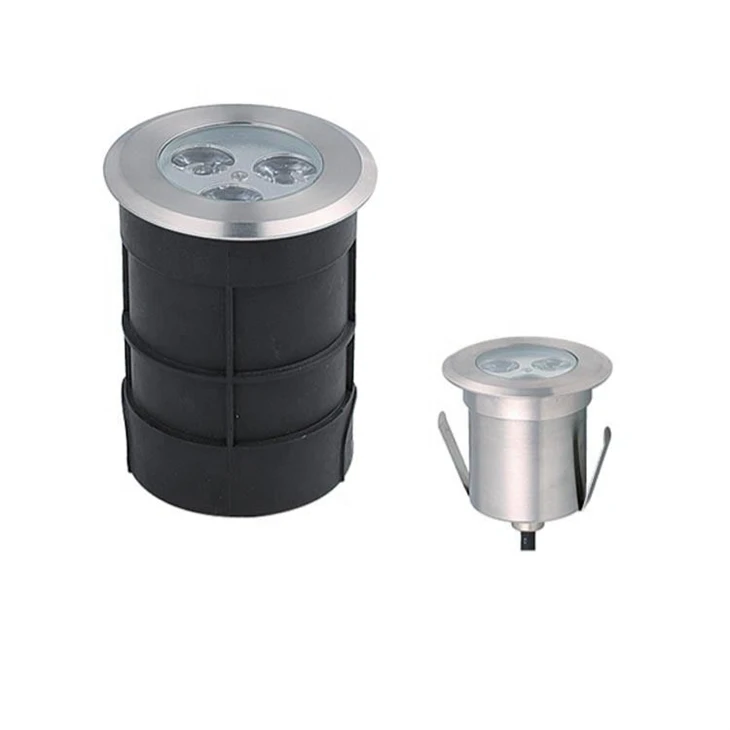 42mm-75mm Stainless Steel Buried LED Light - IP68 Waterproof 1W/3W Underground Lamp
