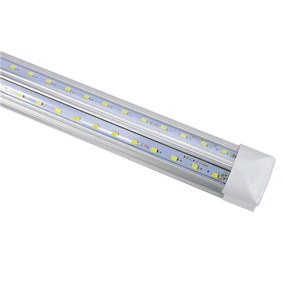 8 pėdų T8 LED šaldiklio lemputė|V-Shape radiatorius|75W 6500K skaidrus objektyvas