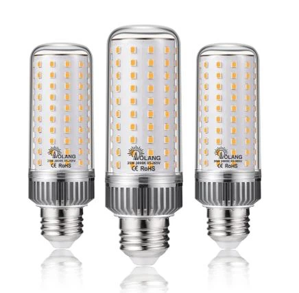 Ši energiją taupanti-27 vatų LED kukurūzų burbuolių lemputė (modelis: EC-LED-CCL27W-5000) skleidžia 5 000 K šviesą (dažniausiai dienos šviesos tonas) ir turi kukurūzų burbuolės LED dizainą, suderinamą su standartinėmis bazėmis (pvz., E26, namuose, kasdieniame biure, biure). Sritys.